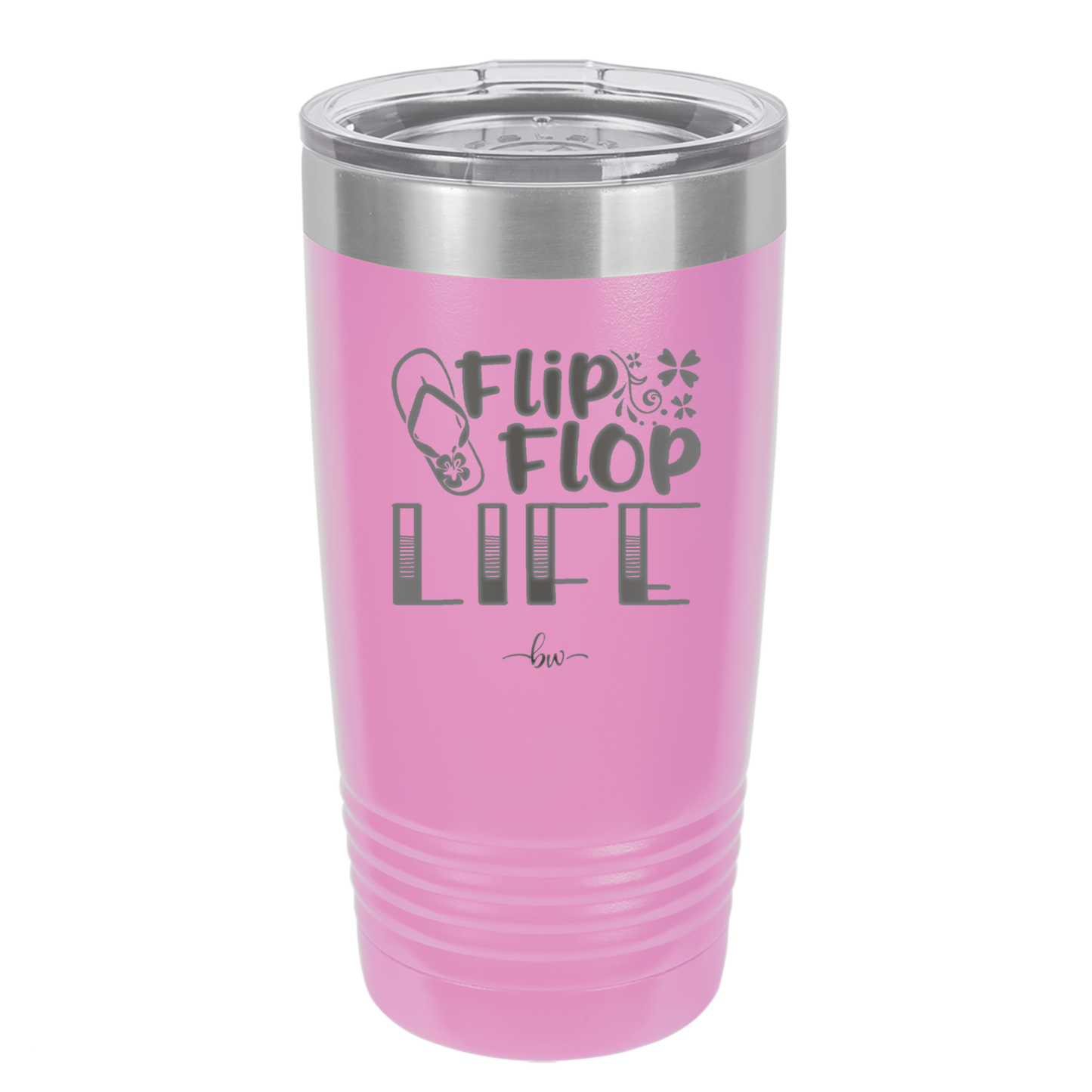 Flip Flop Life - Laser Engraved Stainless Steel Drinkware - 1250 -