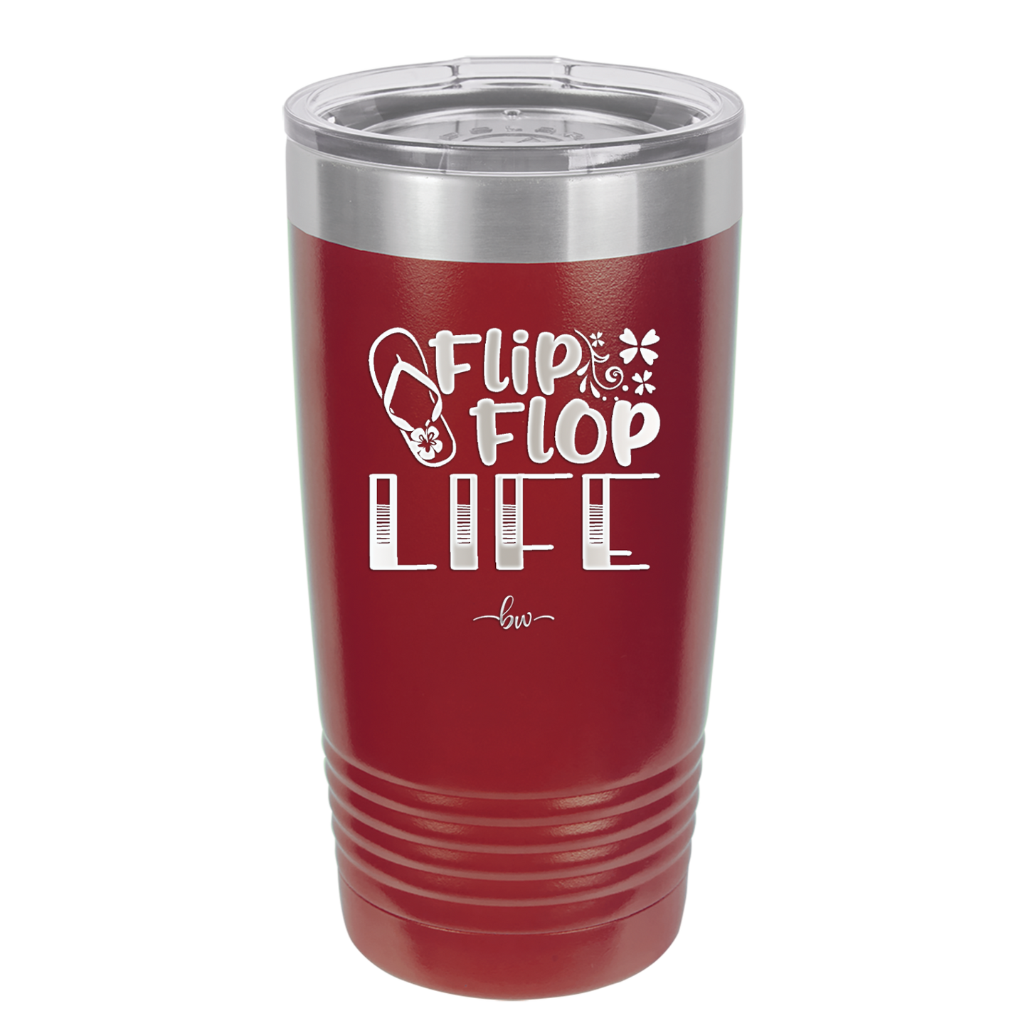 Flip Flop Life - Laser Engraved Stainless Steel Drinkware - 1250 -