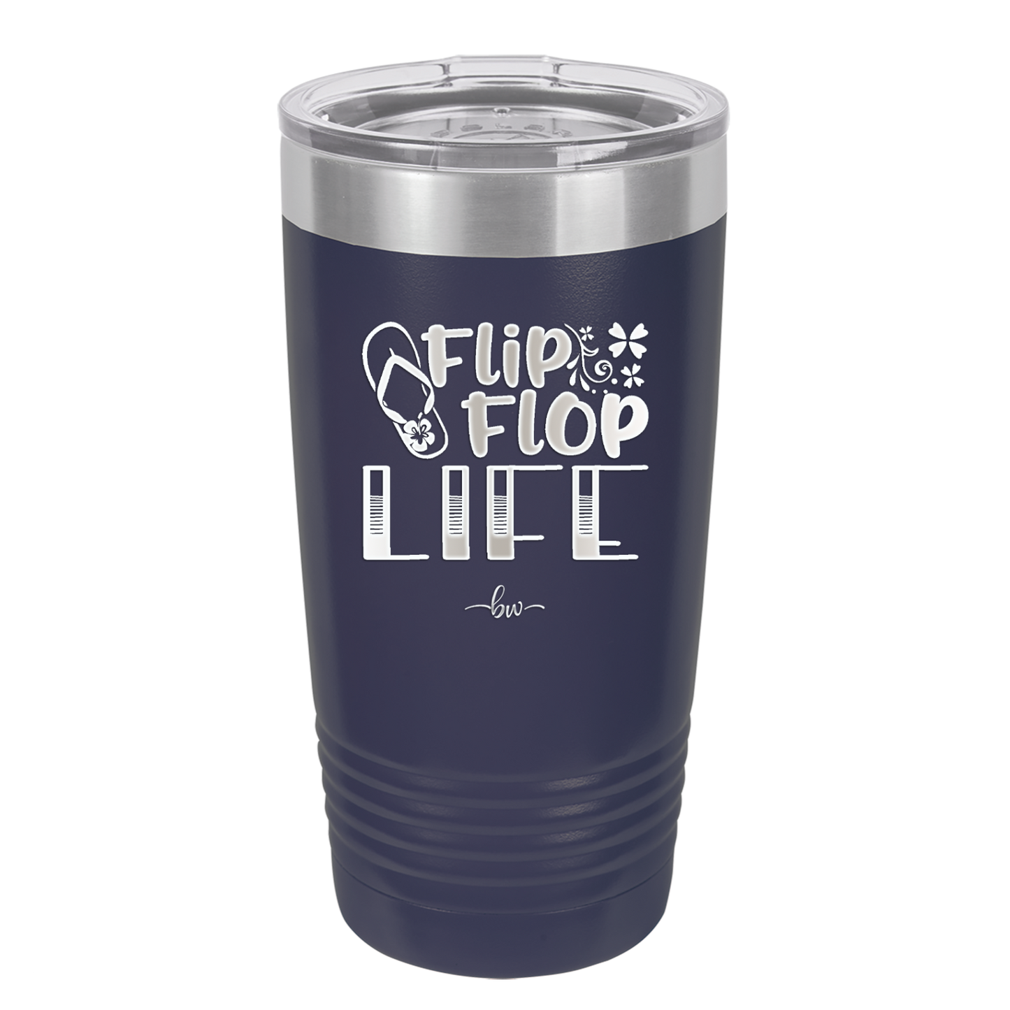 Flip Flop Life - Laser Engraved Stainless Steel Drinkware - 1250 -