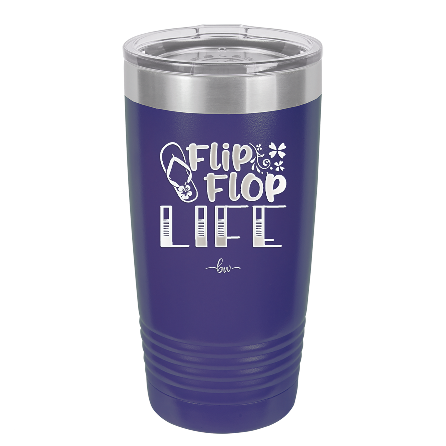 Flip Flop Life - Laser Engraved Stainless Steel Drinkware - 1250 -