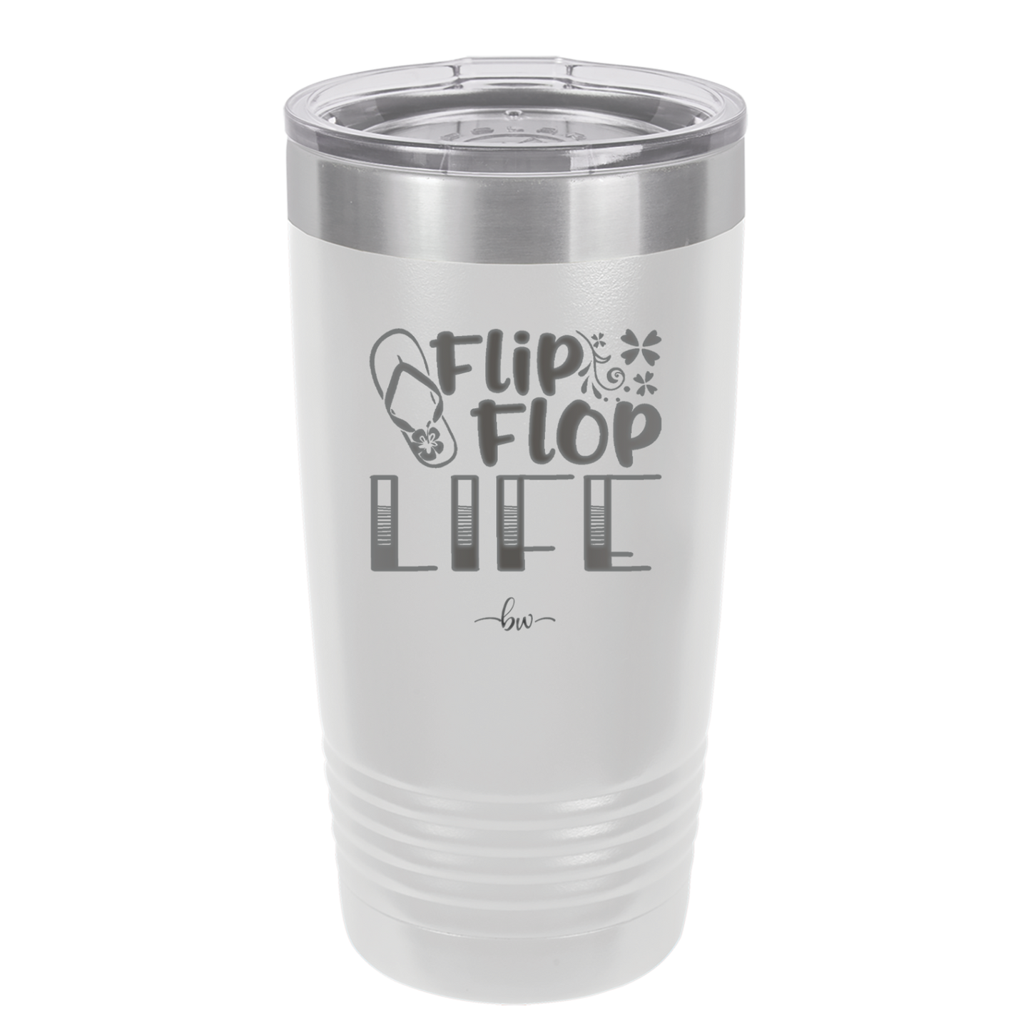 Flip Flop Life - Laser Engraved Stainless Steel Drinkware - 1250 -