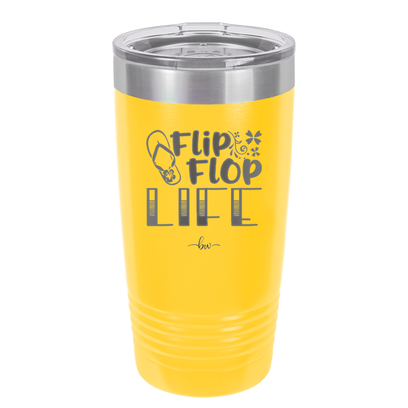 Flip Flop Life - Laser Engraved Stainless Steel Drinkware - 1250 -