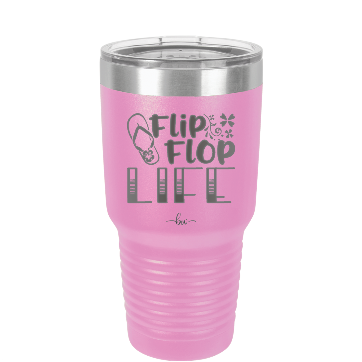 Flip Flop Life - Laser Engraved Stainless Steel Drinkware - 1250 -