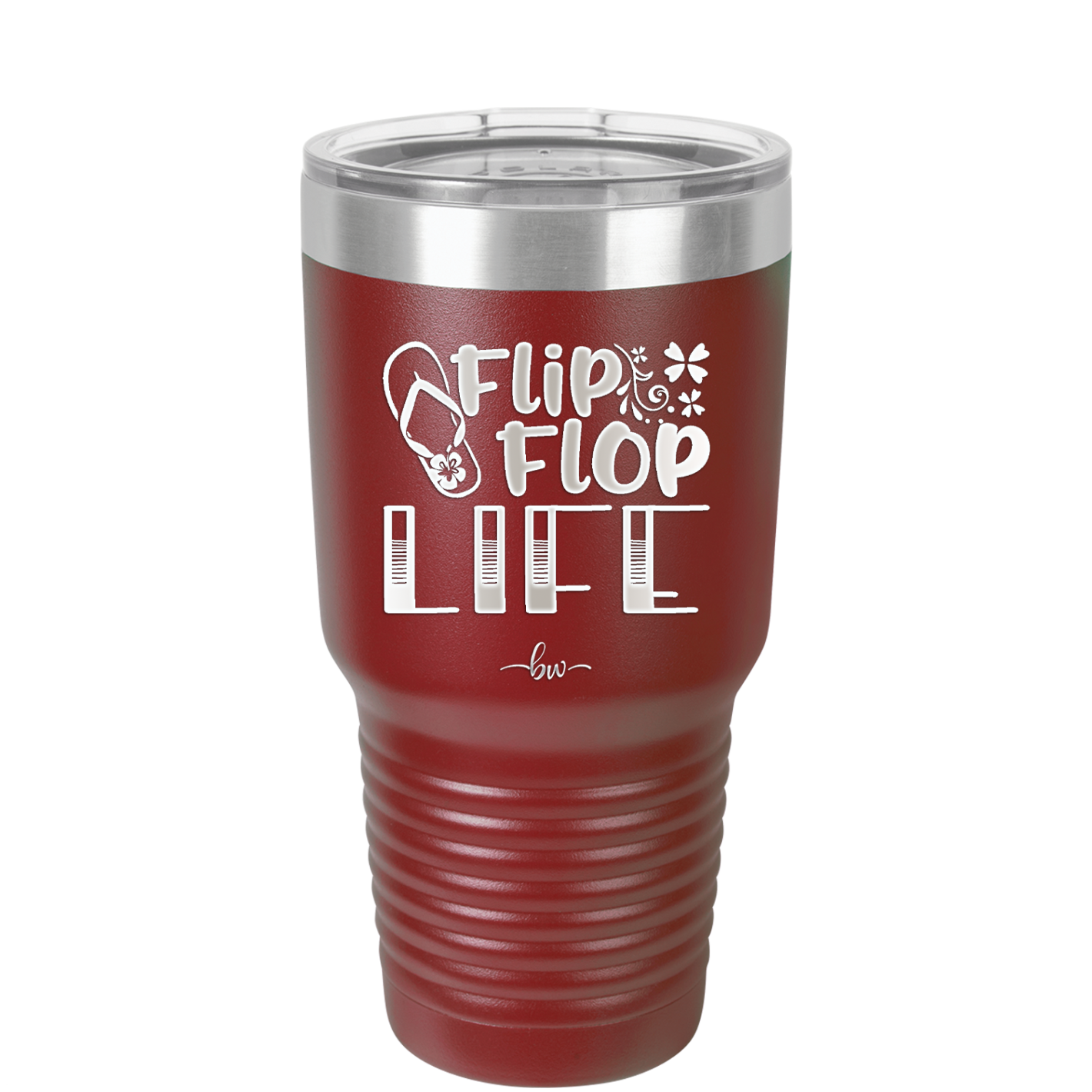 Flip Flop Life - Laser Engraved Stainless Steel Drinkware - 1250 -