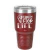 Flip Flop Life - Laser Engraved Stainless Steel Drinkware - 1250 -