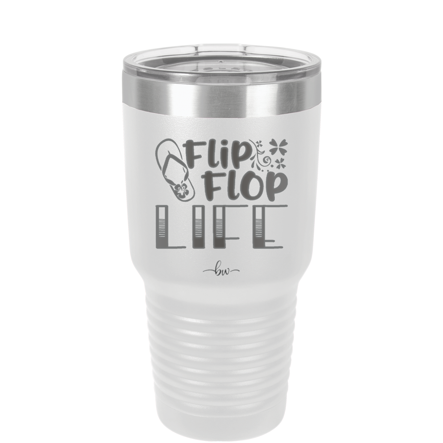 Flip Flop Life - Laser Engraved Stainless Steel Drinkware - 1250 -