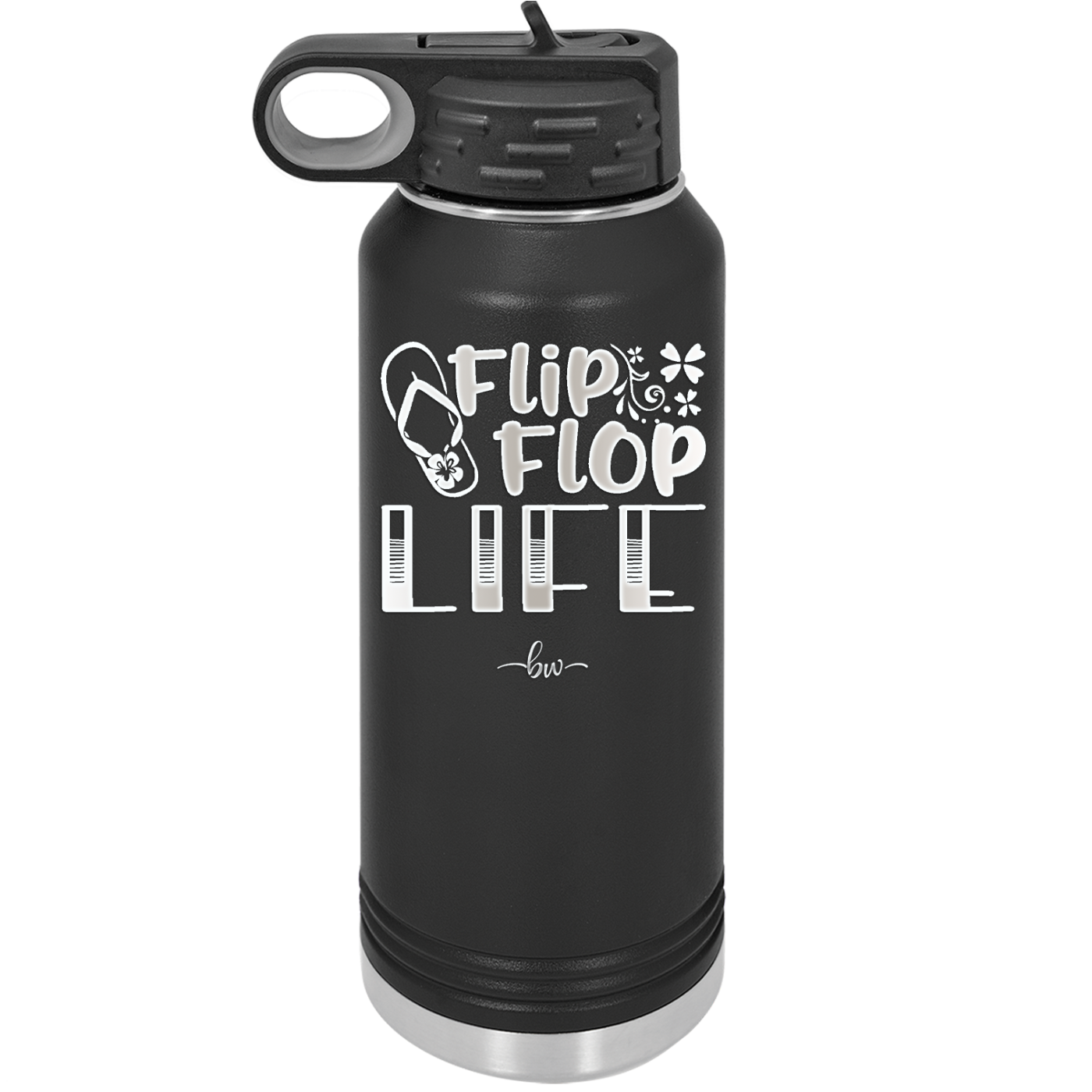 Flip Flop Life - Laser Engraved Stainless Steel Drinkware - 1250 -