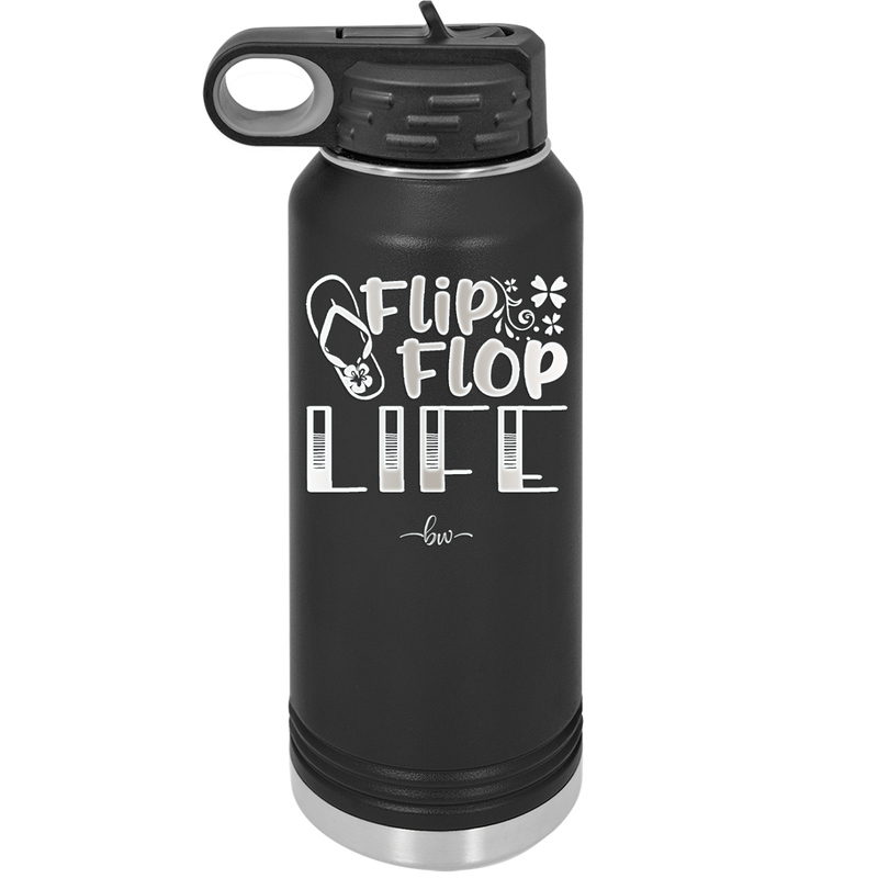 Flip Flop Life - Laser Engraved Stainless Steel Drinkware - 1250 -