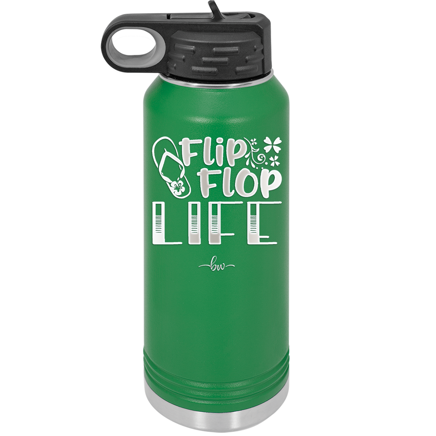 Flip Flop Life - Laser Engraved Stainless Steel Drinkware - 1250 -