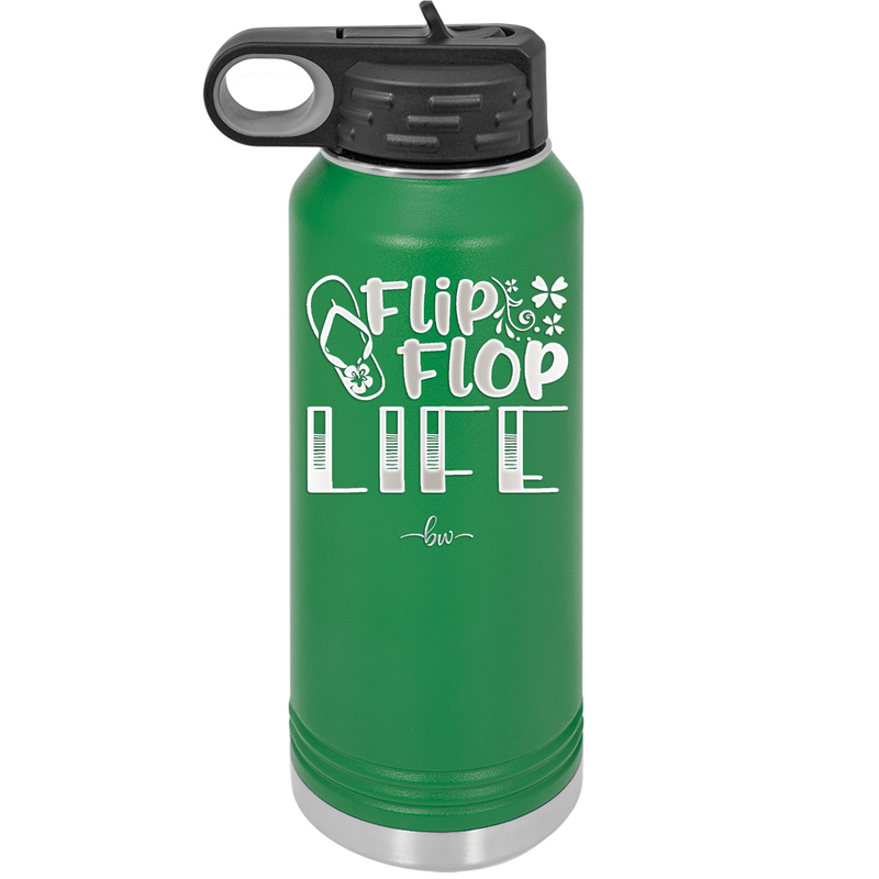 Flip Flop Life - Laser Engraved Stainless Steel Drinkware - 1250 -