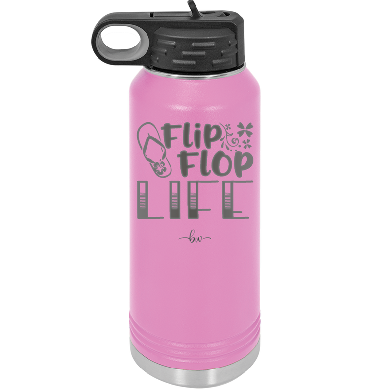 Flip Flop Life - Laser Engraved Stainless Steel Drinkware - 1250 -