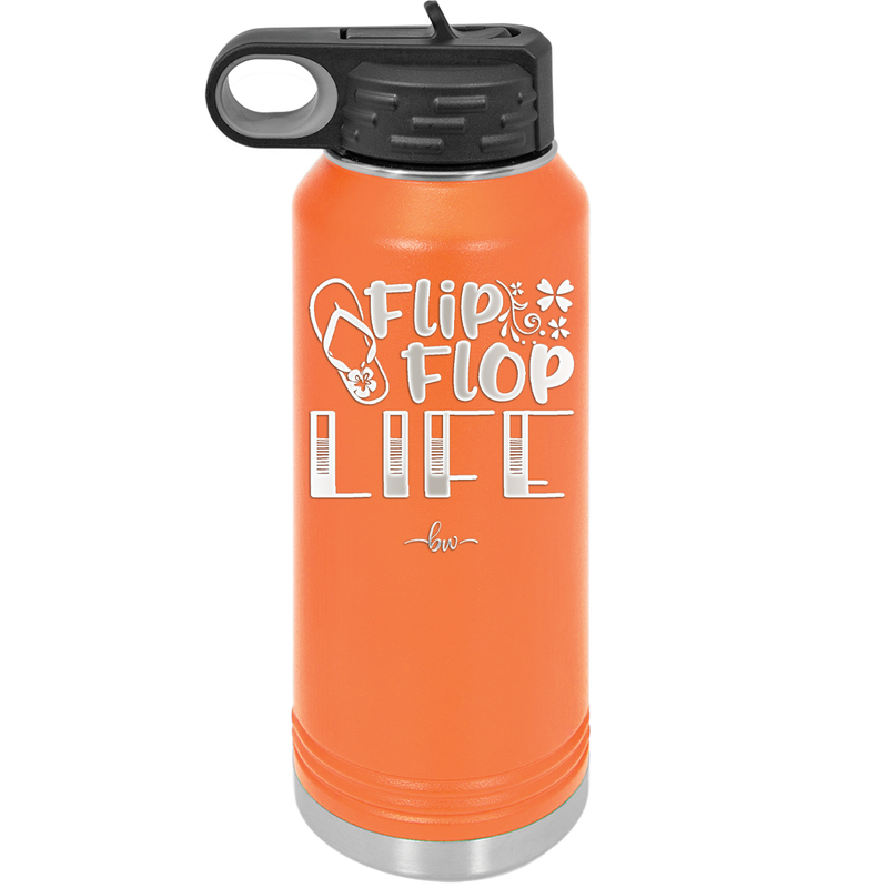 Flip Flop Life - Laser Engraved Stainless Steel Drinkware - 1250 -