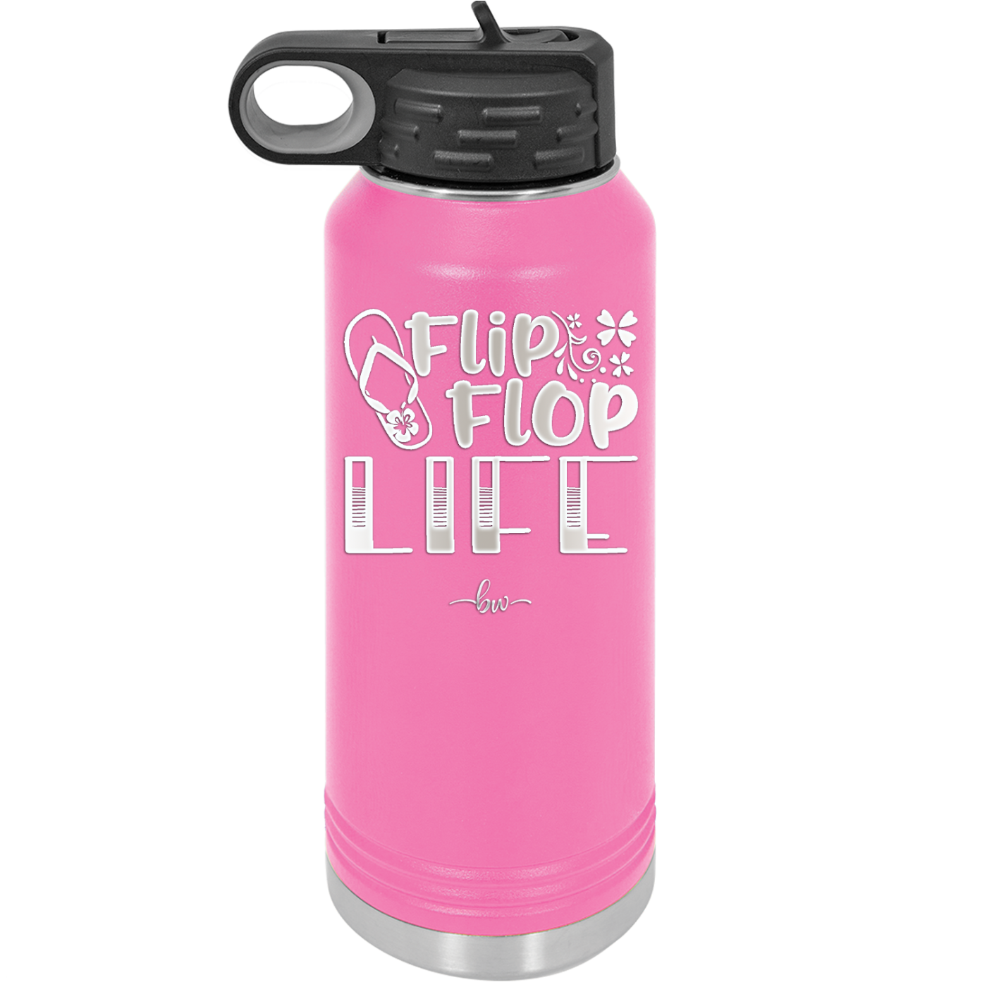 Flip Flop Life - Laser Engraved Stainless Steel Drinkware - 1250 -