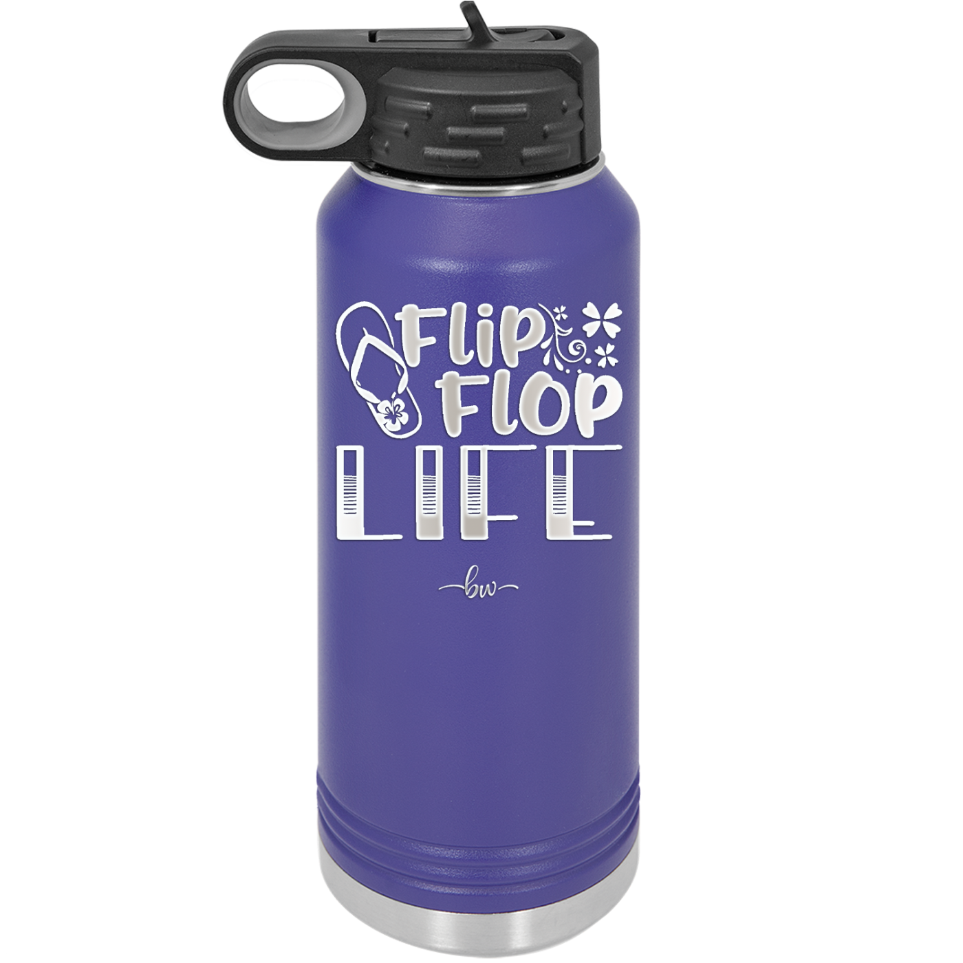 Flip Flop Life - Laser Engraved Stainless Steel Drinkware - 1250 -