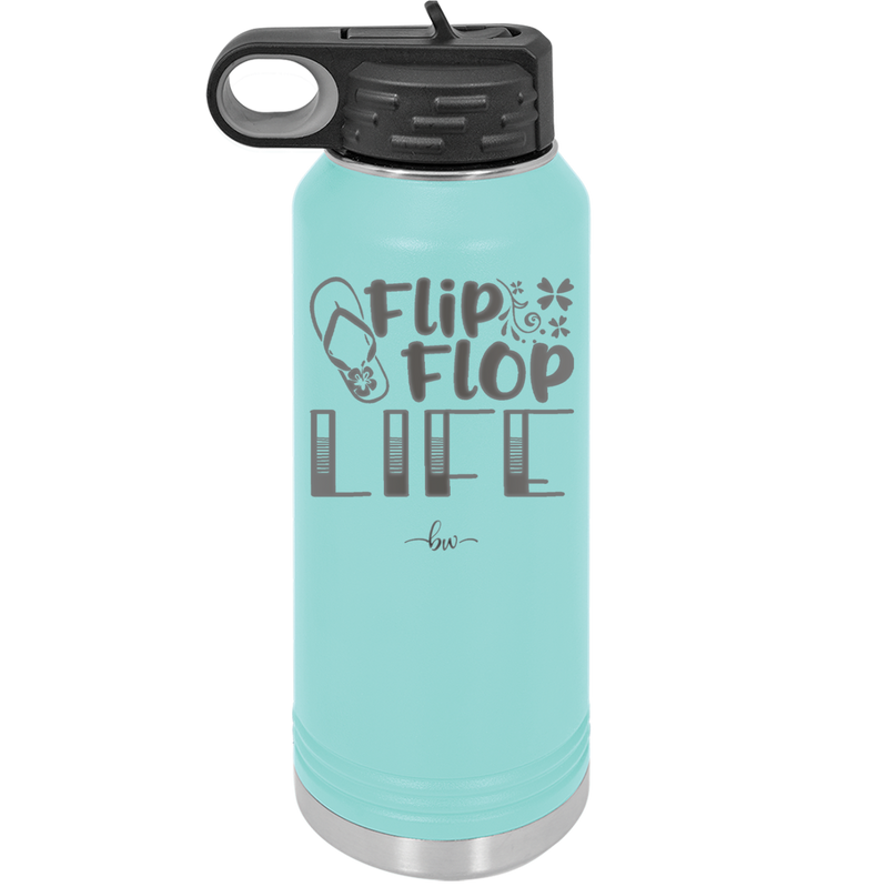 Flip Flop Life - Laser Engraved Stainless Steel Drinkware - 1250 -