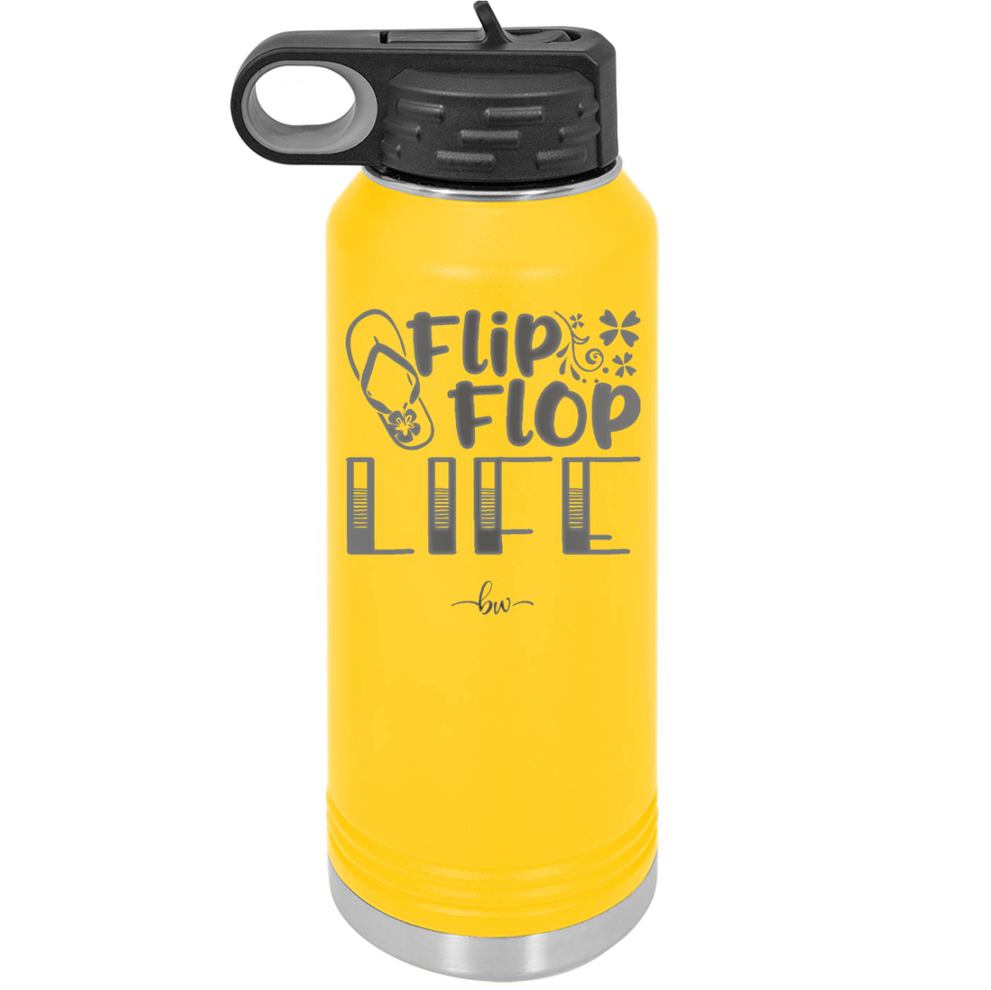 Flip Flop Life - Laser Engraved Stainless Steel Drinkware - 1250 -