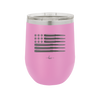Bullet Flag - Laser Engraved Stainless Steel Drinkware - 1253 -