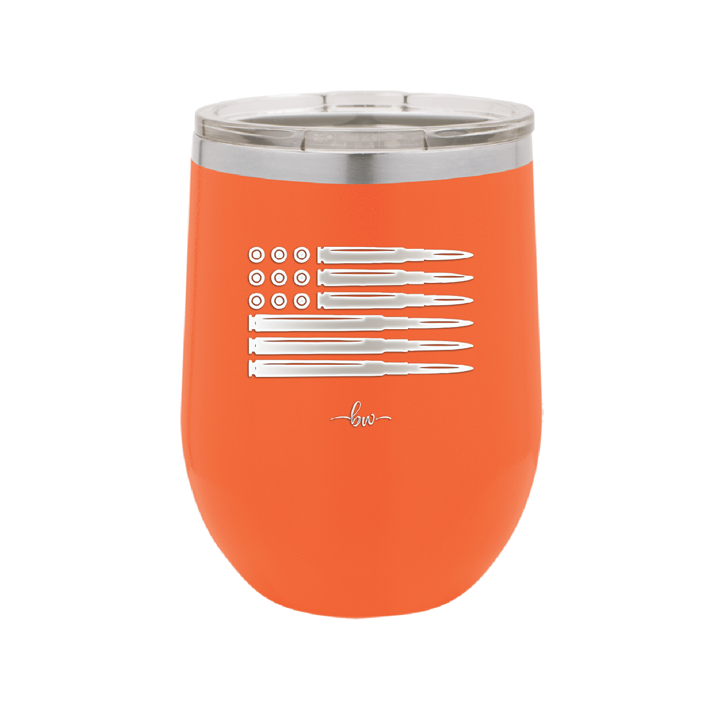 Bullet Flag - Laser Engraved Stainless Steel Drinkware - 1253 -