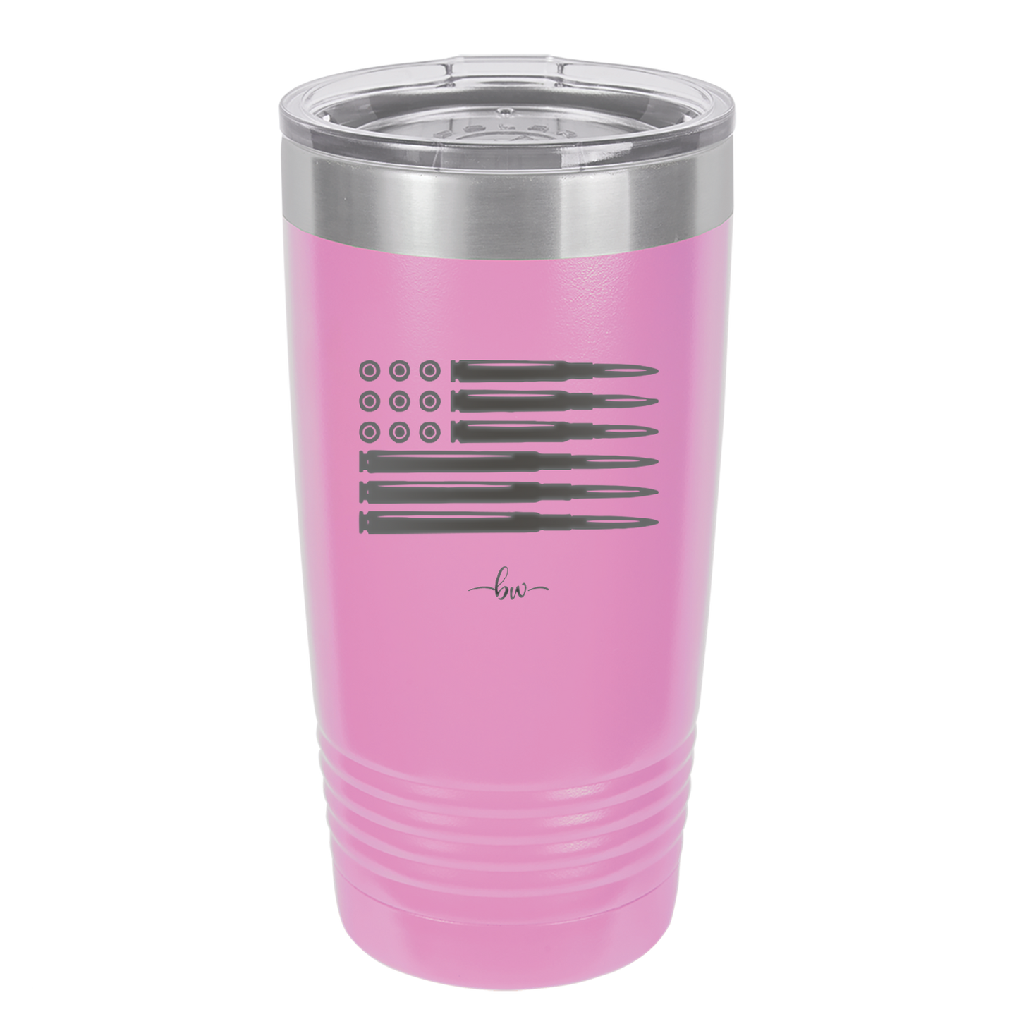 Bullet Flag - Laser Engraved Stainless Steel Drinkware - 1253 -