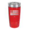 Bullet Flag - Laser Engraved Stainless Steel Drinkware - 1253 -