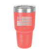 Bullet Flag - Laser Engraved Stainless Steel Drinkware - 1253 -