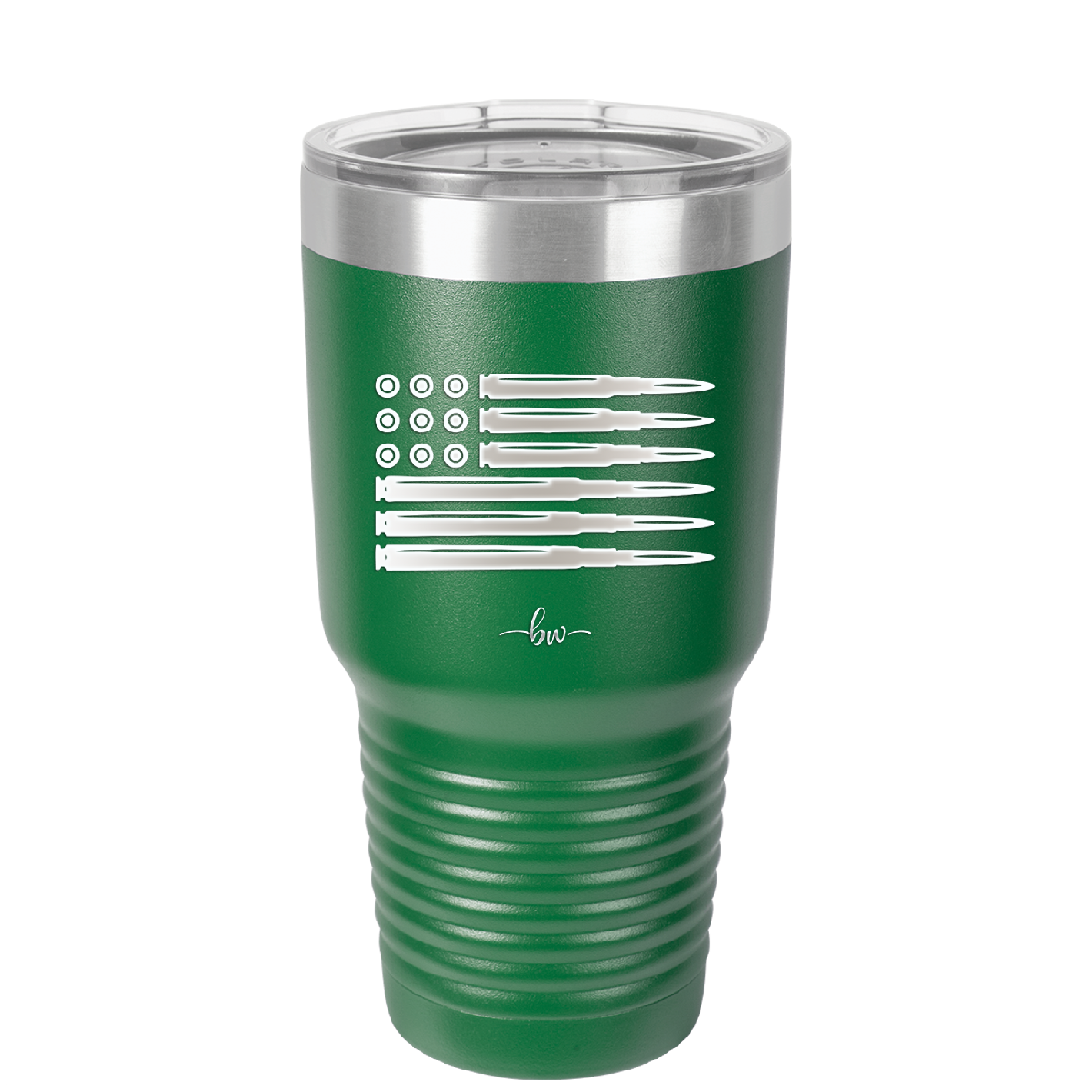 Bullet Flag - Laser Engraved Stainless Steel Drinkware - 1253 -