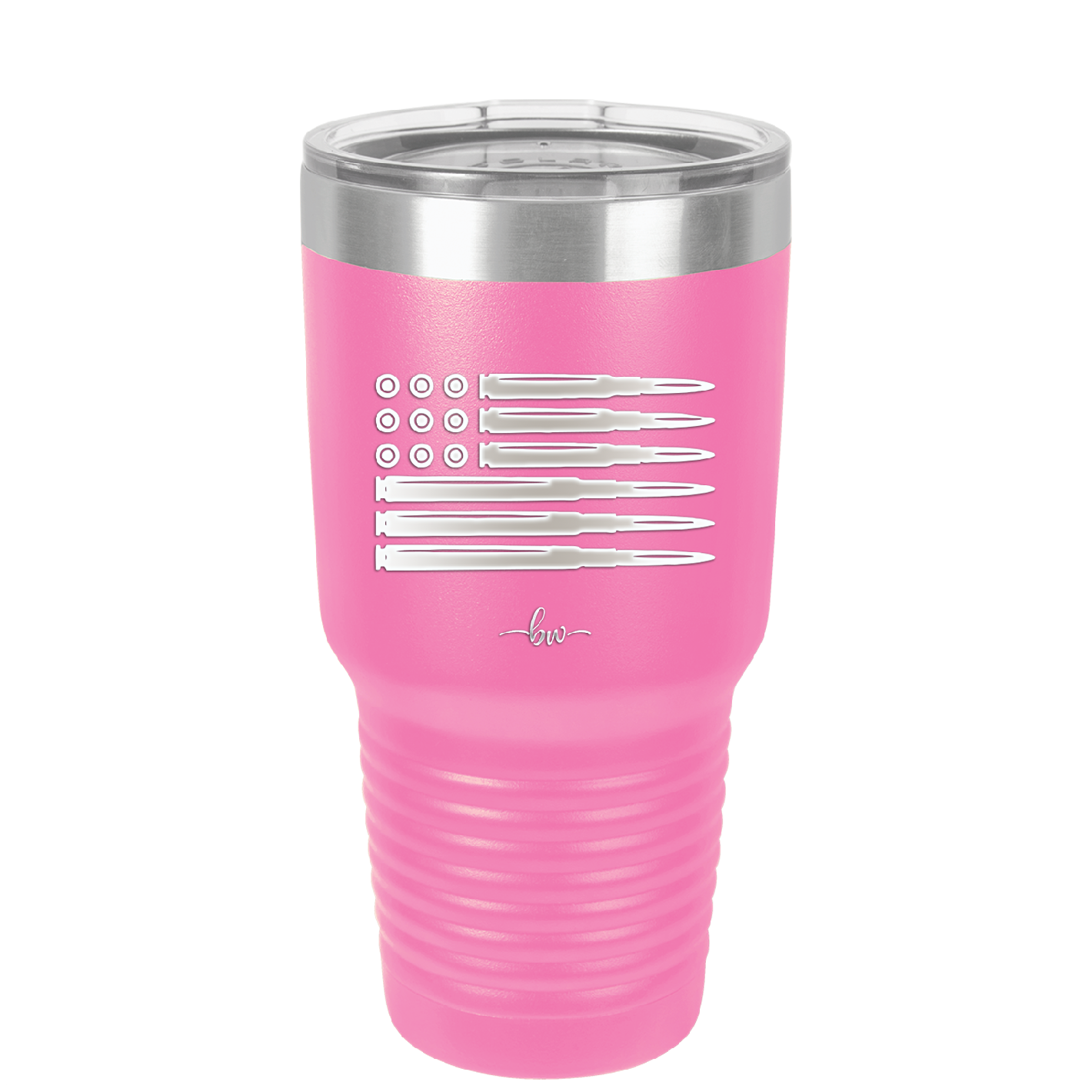 Bullet Flag - Laser Engraved Stainless Steel Drinkware - 1253 -