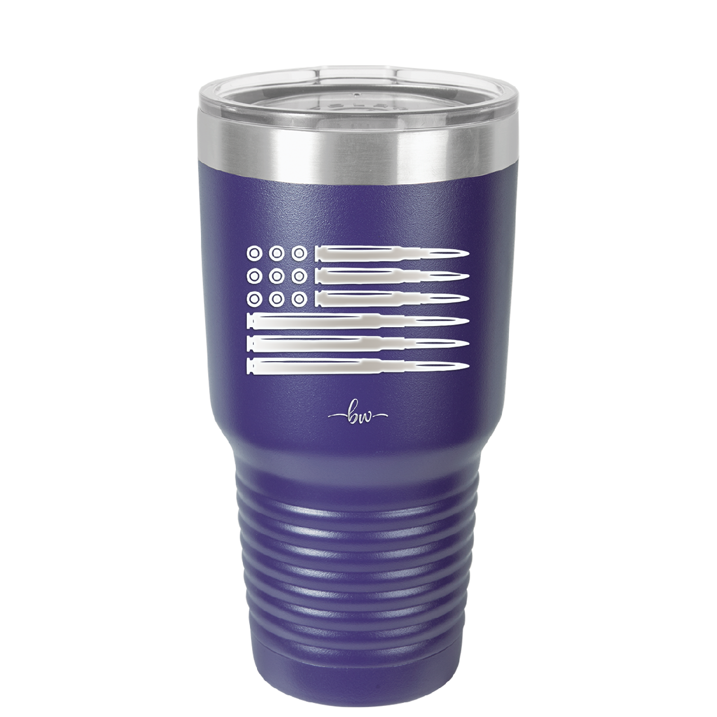 Bullet Flag - Laser Engraved Stainless Steel Drinkware - 1253 -