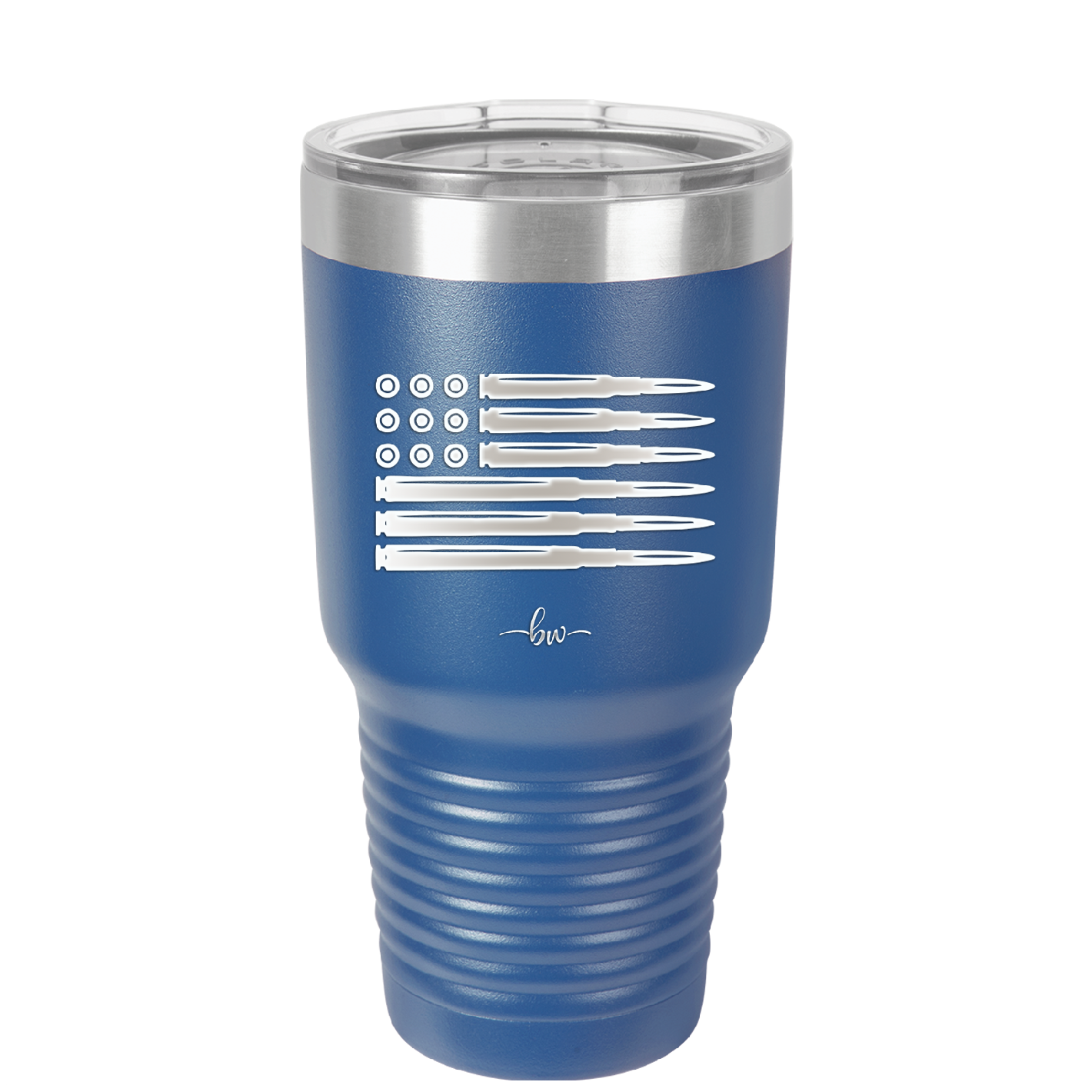 Bullet Flag - Laser Engraved Stainless Steel Drinkware - 1253 -