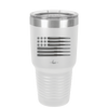 Bullet Flag - Laser Engraved Stainless Steel Drinkware - 1253 -