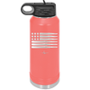 Bullet Flag - Laser Engraved Stainless Steel Drinkware - 1253 -