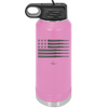 Bullet Flag - Laser Engraved Stainless Steel Drinkware - 1253 -