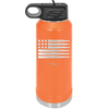 Bullet Flag - Laser Engraved Stainless Steel Drinkware - 1253 -