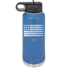 Bullet Flag - Laser Engraved Stainless Steel Drinkware - 1253 -
