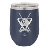 Billiard Triangle Cues Pool Dad - Laser Engraved Stainless Steel Drinkware - 1254 -