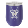Billiard Triangle Cues Pool Dad - Laser Engraved Stainless Steel Drinkware - 1254 -