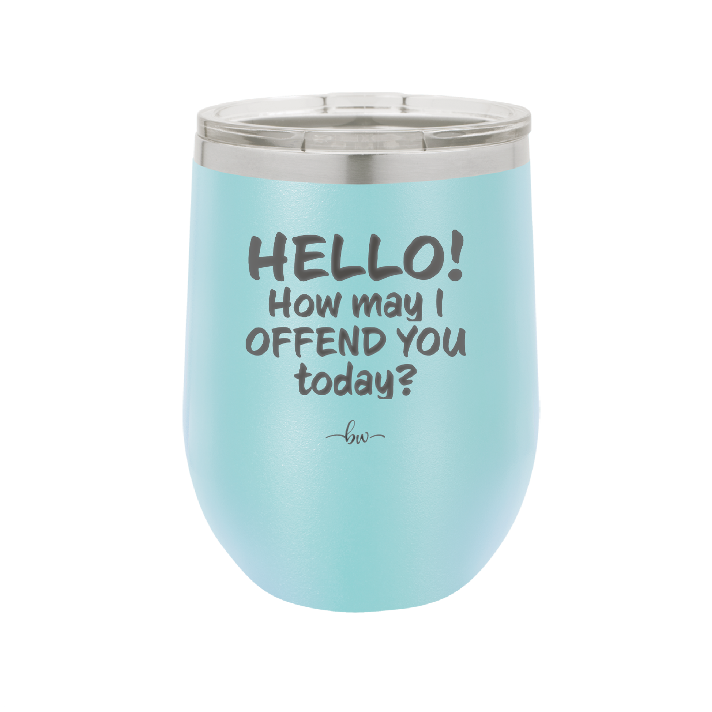Hello How May I Offend You Today - Laser Engraved Stainless Steel Drinkware - 1257 -