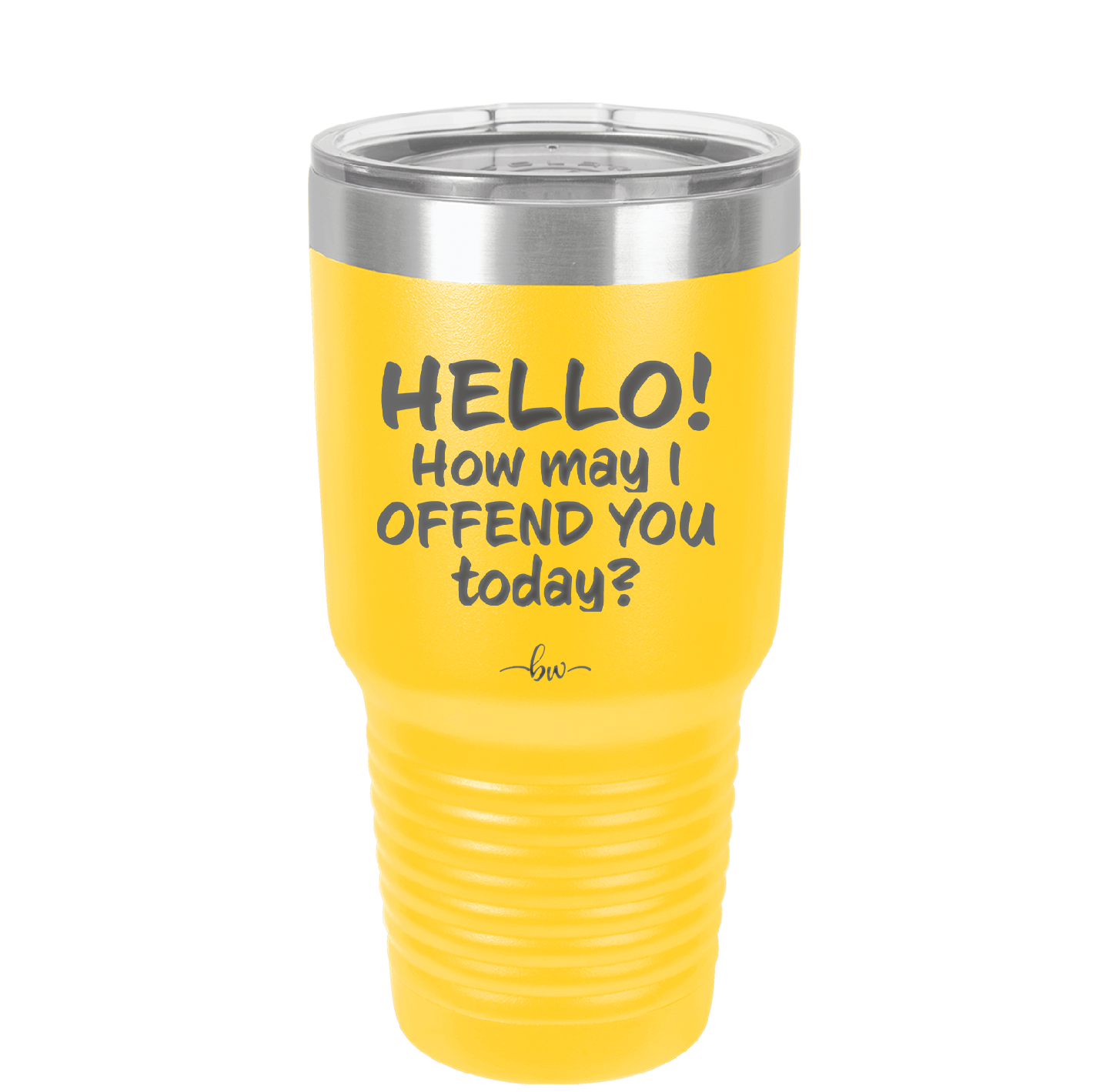 Hello How May I Offend You Today - Laser Engraved Stainless Steel Drinkware - 1257 -