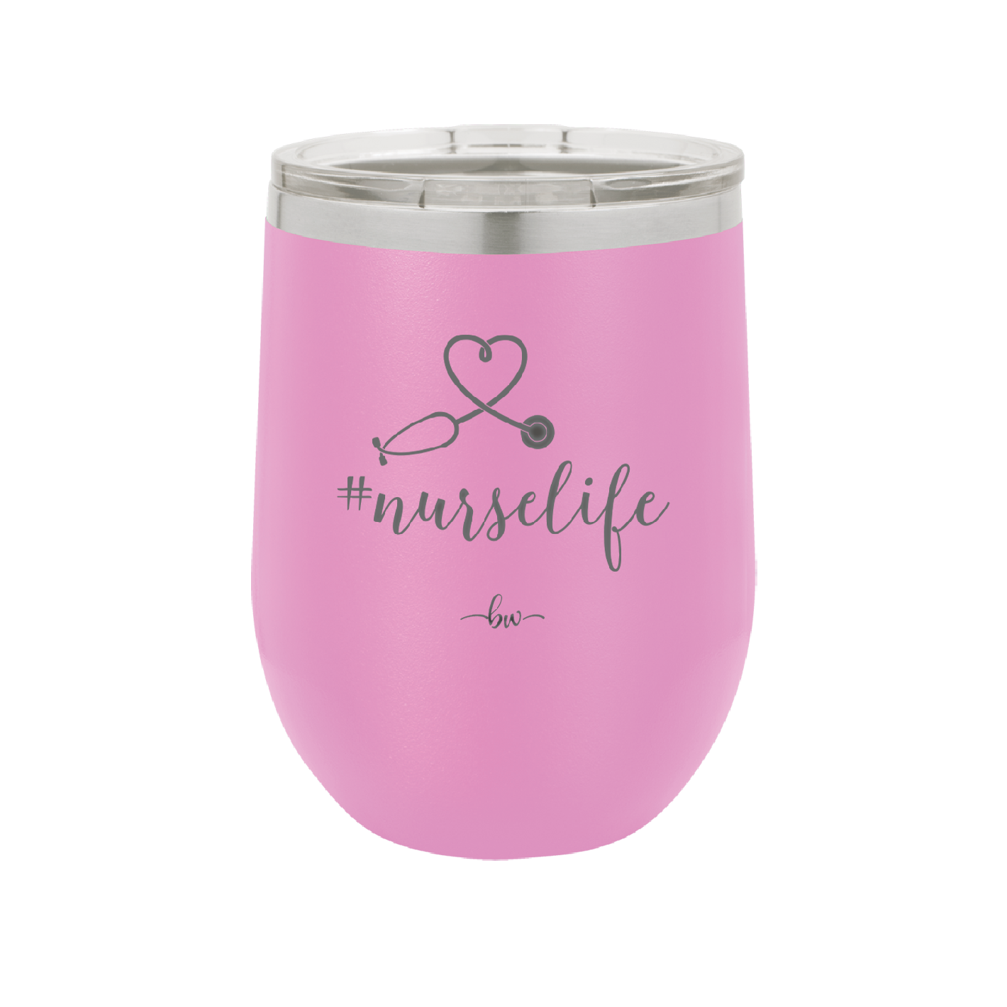 12 oz #nurselife wine cup - lavender
