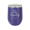 12 oz #nurselife wine cup - purple