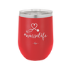 12 oz #nurselife wine cup - red
