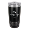 20oz #nurselife tumbler - black