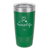20oz #nurselife tumbler - green