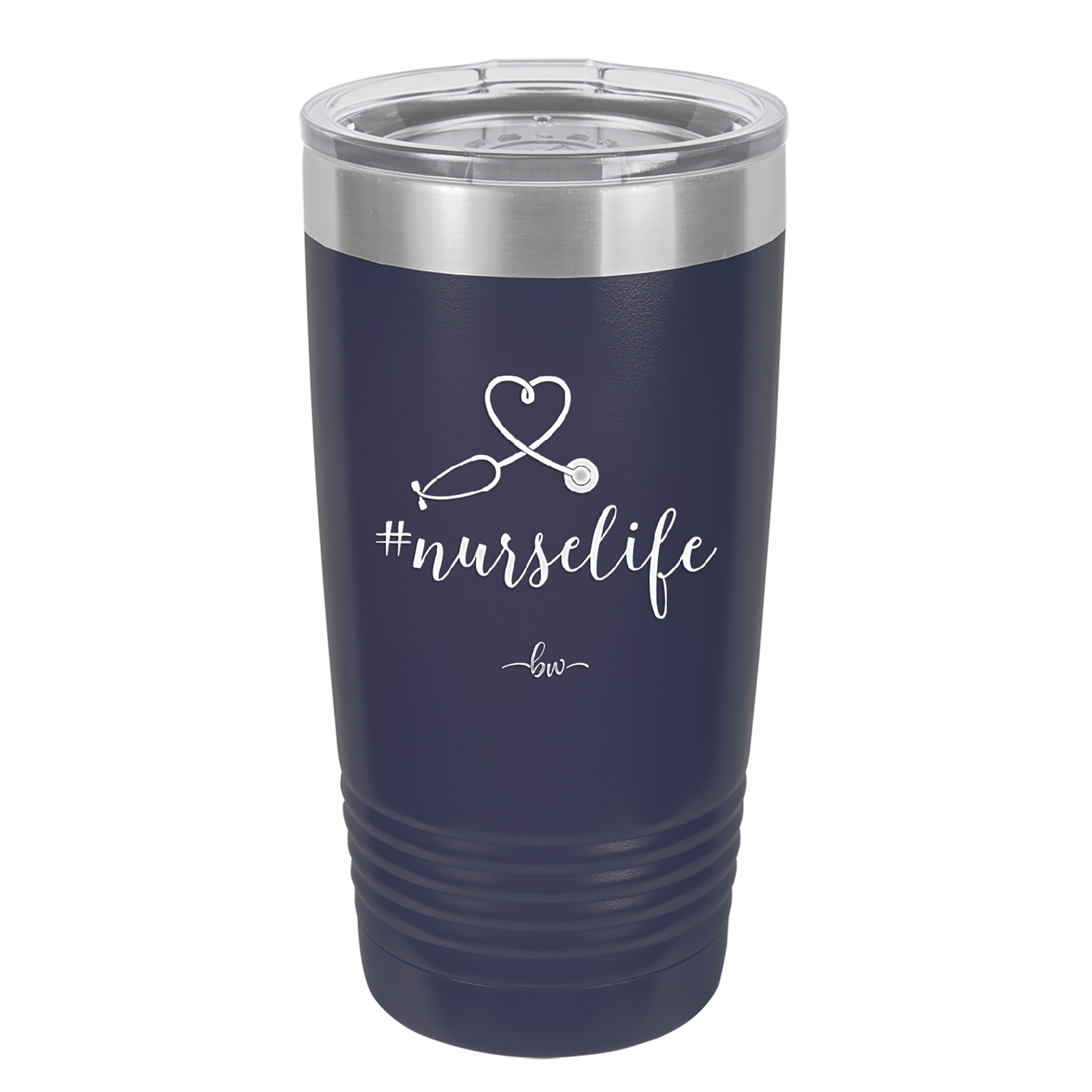 20oz #nurselife tumbler - navy