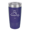 20oz #nurselife tumbler - purple