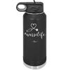 32oz #nurselife tumbler - black