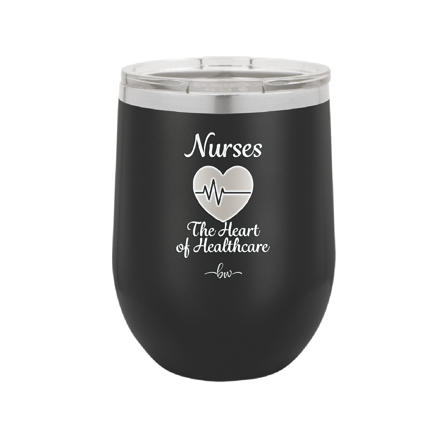 Nursing: The Heart of Healthcare - Laser Engraved Stainless Steel Drinkware - 1272 -