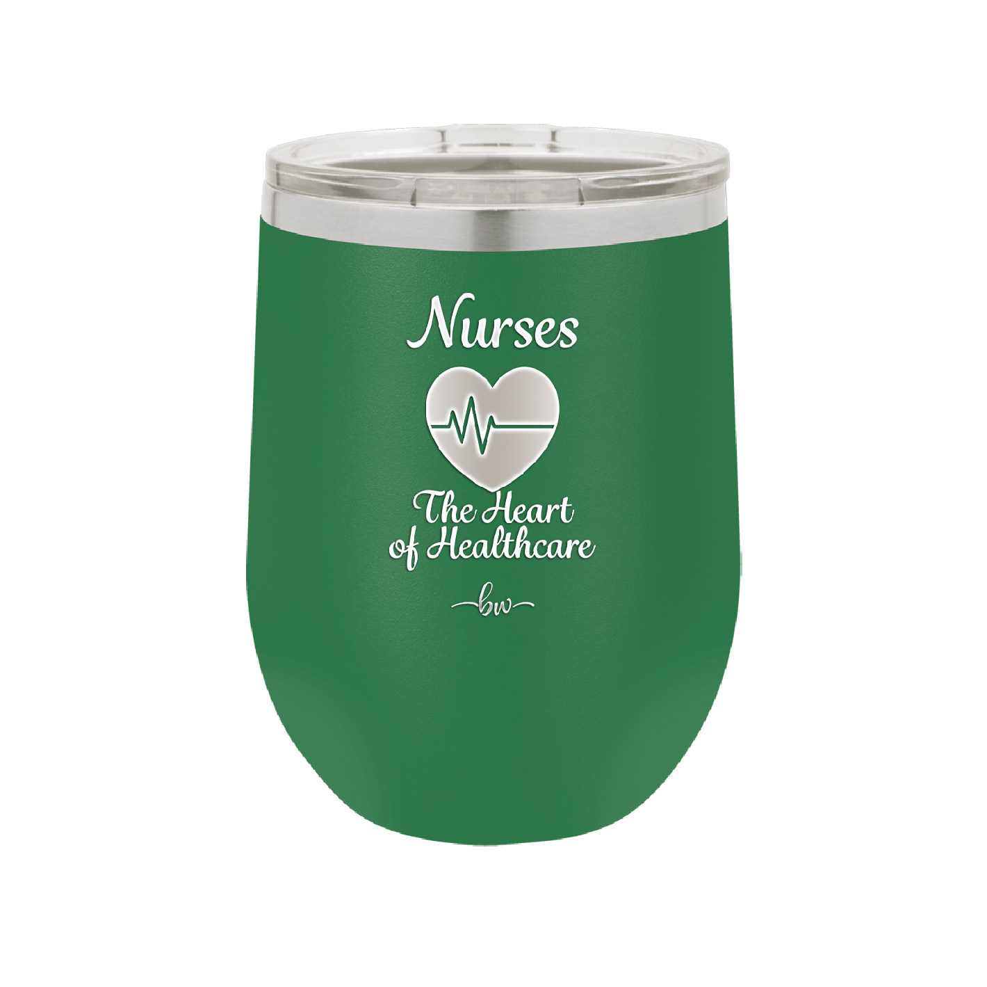 Nursing: The Heart of Healthcare - Laser Engraved Stainless Steel Drinkware - 1272 -