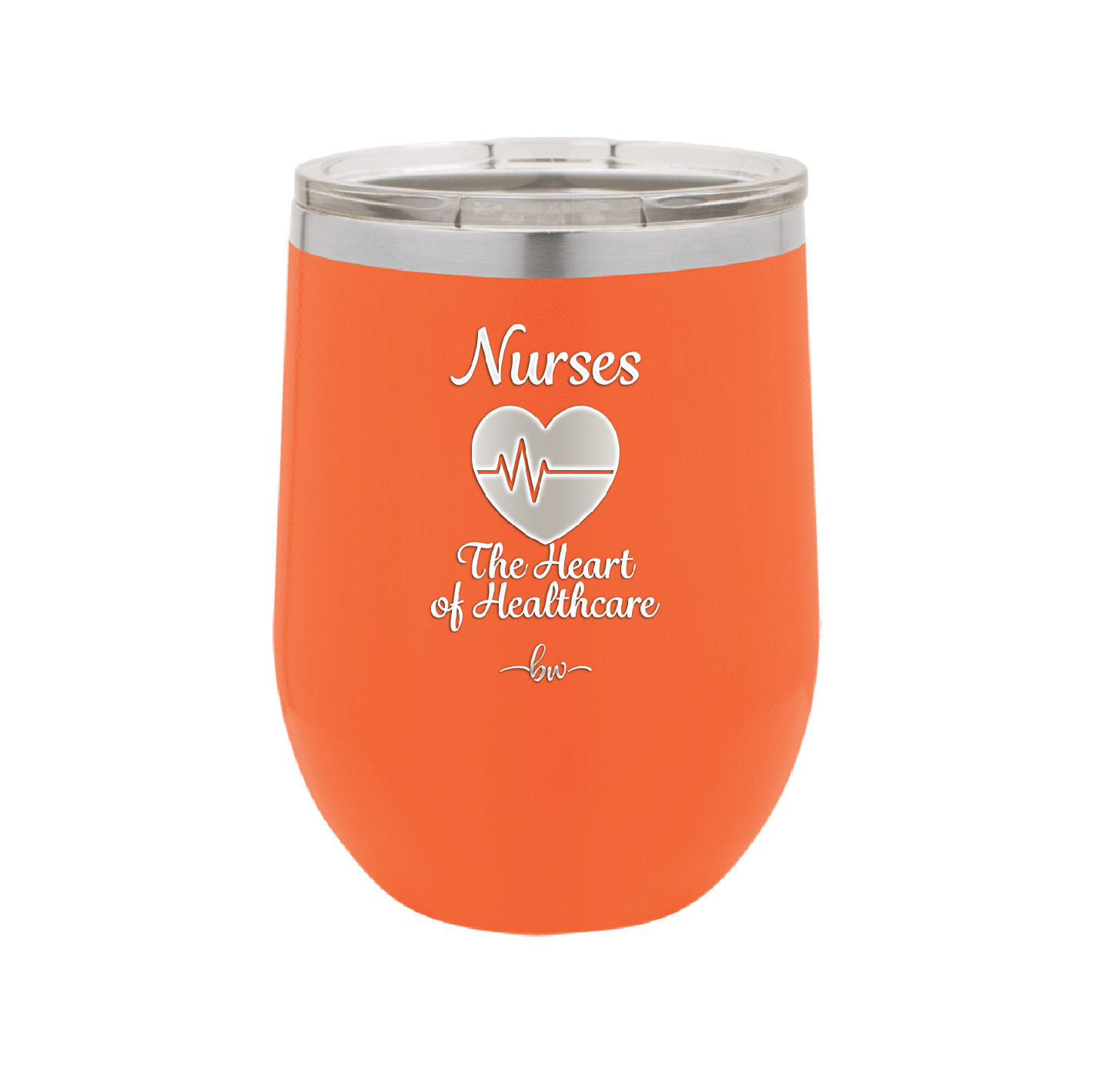 Nursing: The Heart of Healthcare - Laser Engraved Stainless Steel Drinkware - 1272 -
