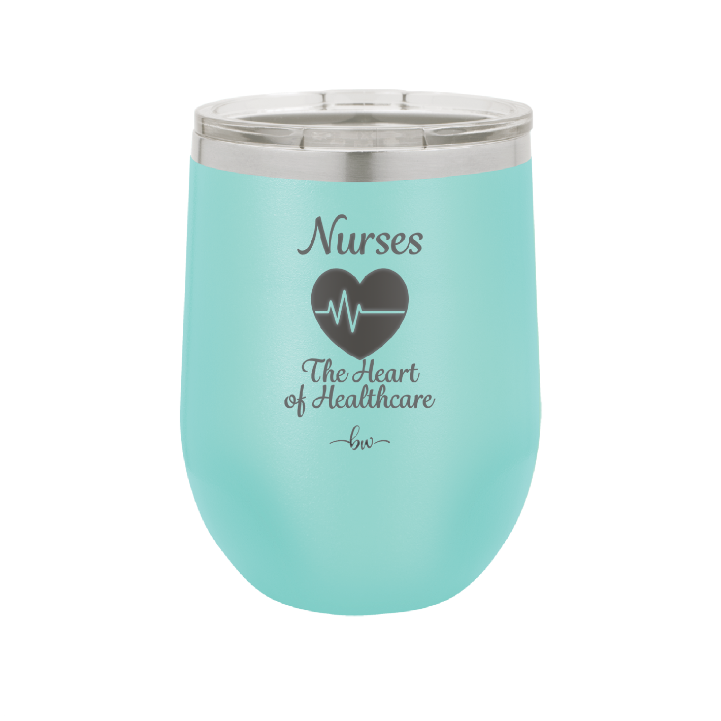 Nursing: The Heart of Healthcare - Laser Engraved Stainless Steel Drinkware - 1272 -